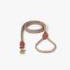 Premium nylon dog leash with elegant leather accents