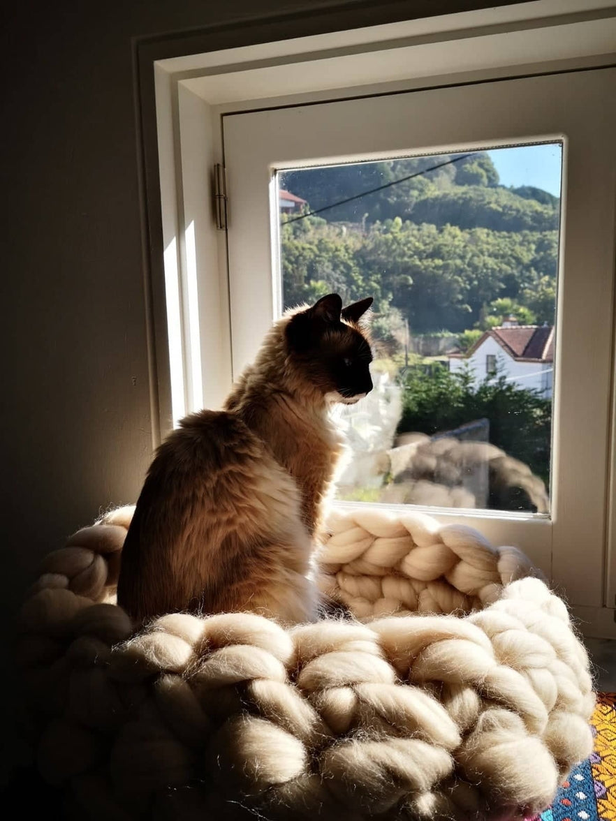 Handmade pet bed for cats and dogs