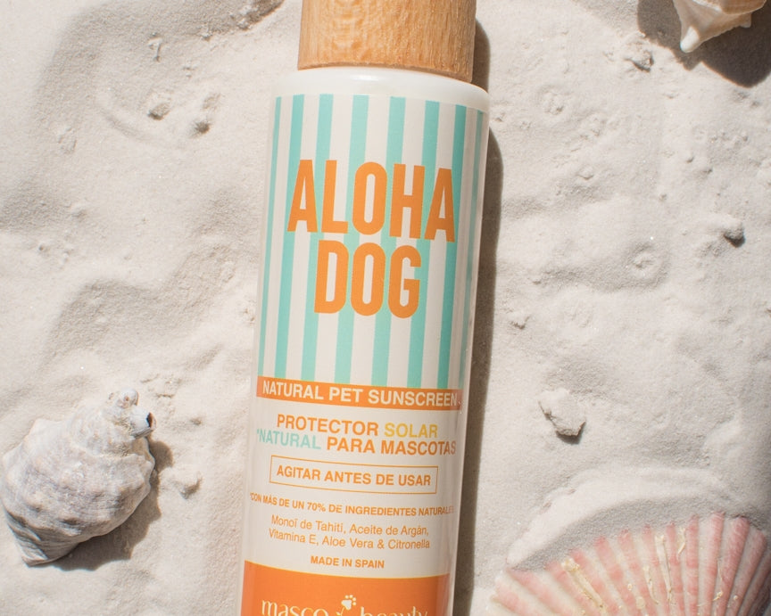 Natural pet sunscreen with moisturizing ingredients