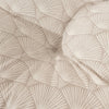 Water-resistant dog bed with modern dandelion design