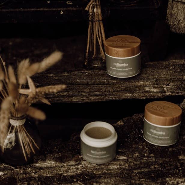 Natural dog paw balm with shea butter and coconut oil