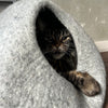 Ethically made cat hut supporting fair trade artisans