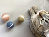 Soft and lightweight felt balls for safe pet play