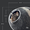 Handwoven cat kennel for modern home interiors