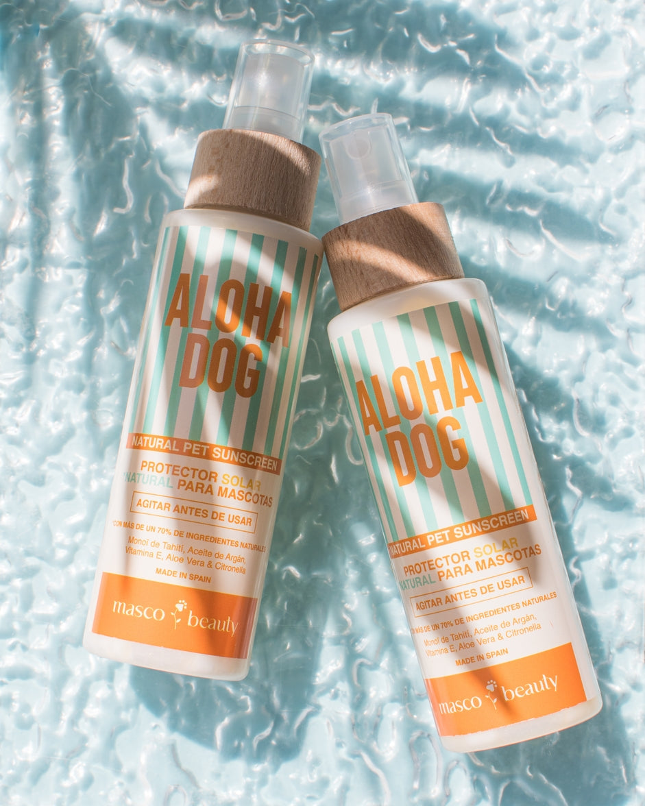 Natural dog sunscreen spray for sun protection